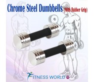 10 Kg Chrome Steel Dumbells Sets. 1 Pair